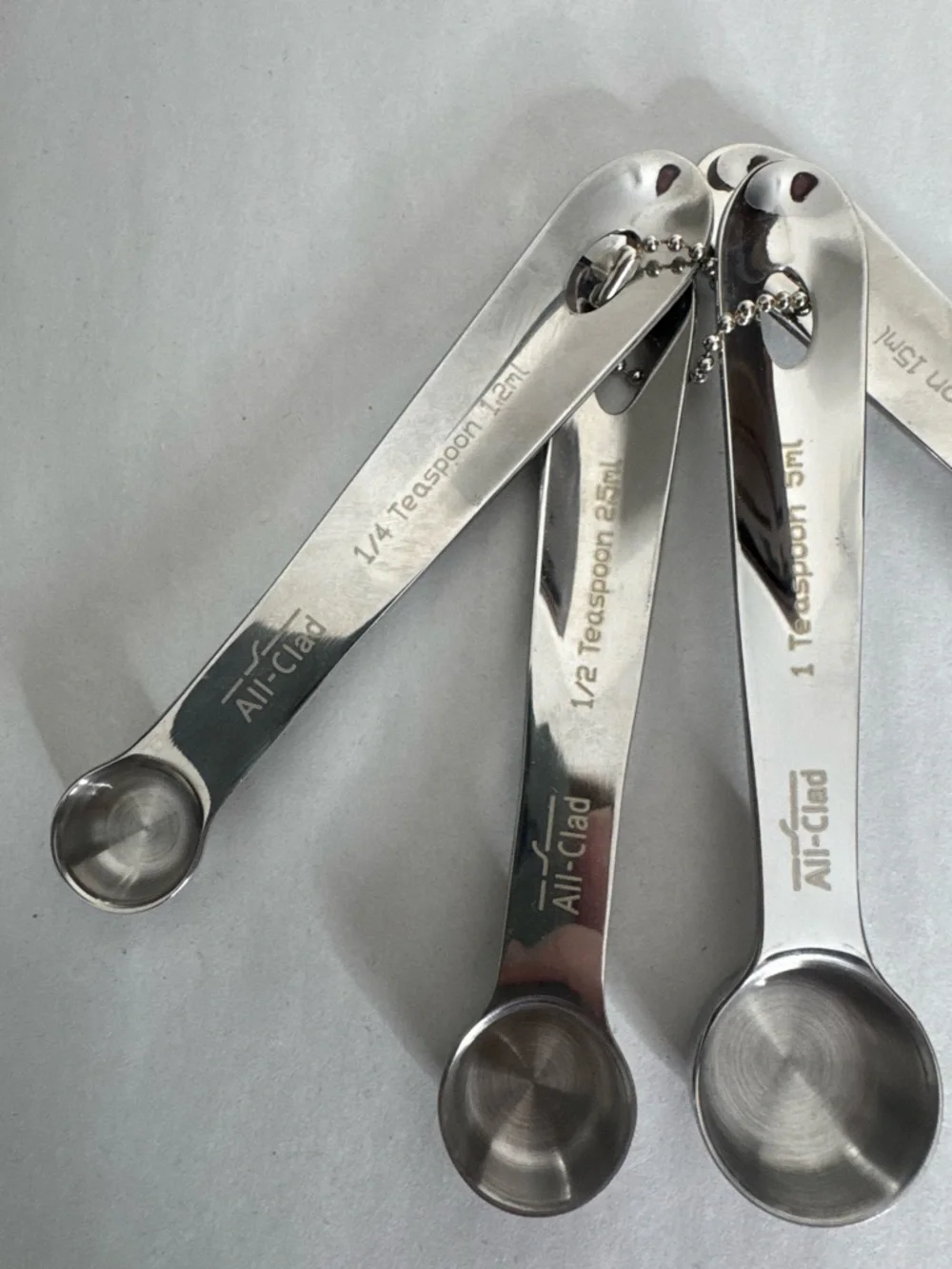 All-Clad Stainless-Steel Measuring Spoons Teaspoon Set